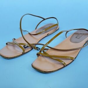 Alaïa Ankle Wrap Sandals, Size 39
